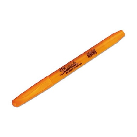 Dymo Sharpie, POCKET STYLE HIGHLIGHTERS, CHISEL TIP, FLUORESCENT ORANGE, DOZEN 27006